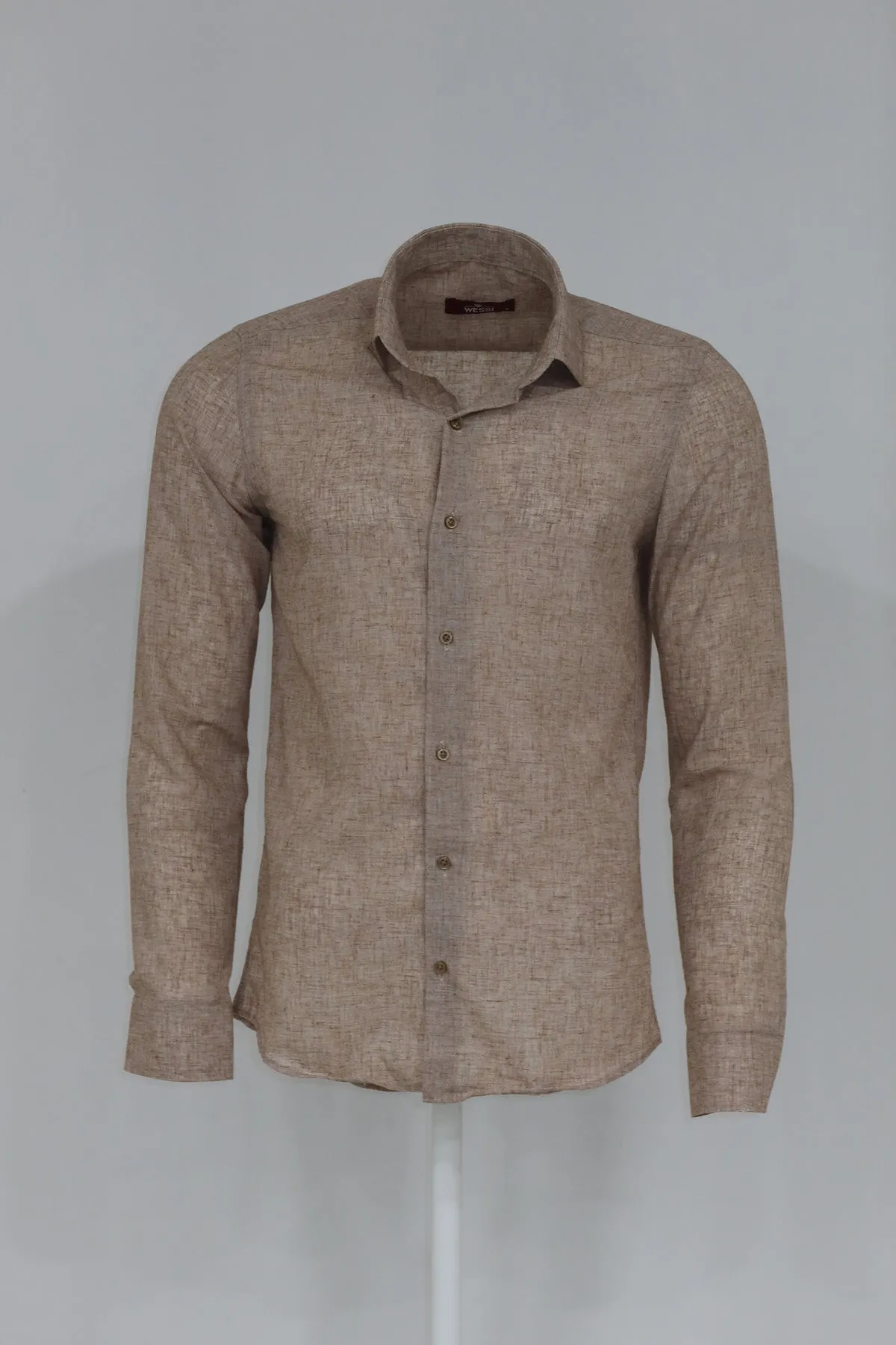 Slim Fit Patterned Brown Men Shirt - Wessi sold by Wessi product image thumbnail 2