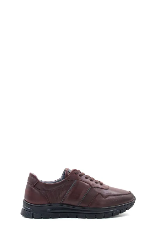 Brown Leather Sneakers-Wessi sold by Wessi