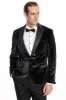 Velvet Slim Fit Black Men Tuxedo Jacket - Wessi sold by Wessi