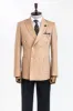 Double Breasted Slim Fit Cream Men Blazer and Trousers Combination- Wessi sold by Wessi