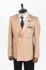 Double Breasted Slim Fit Cream Men Blazer and Trousers Combination- Wessi sold by Wessi
