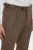 Brown High Waist Pleated Men's Trousers - Wessi sold by Wessi
