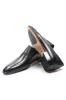 Men's Black Leather Loafers with Sleek Design and Minimal Stitching sold by Wessi