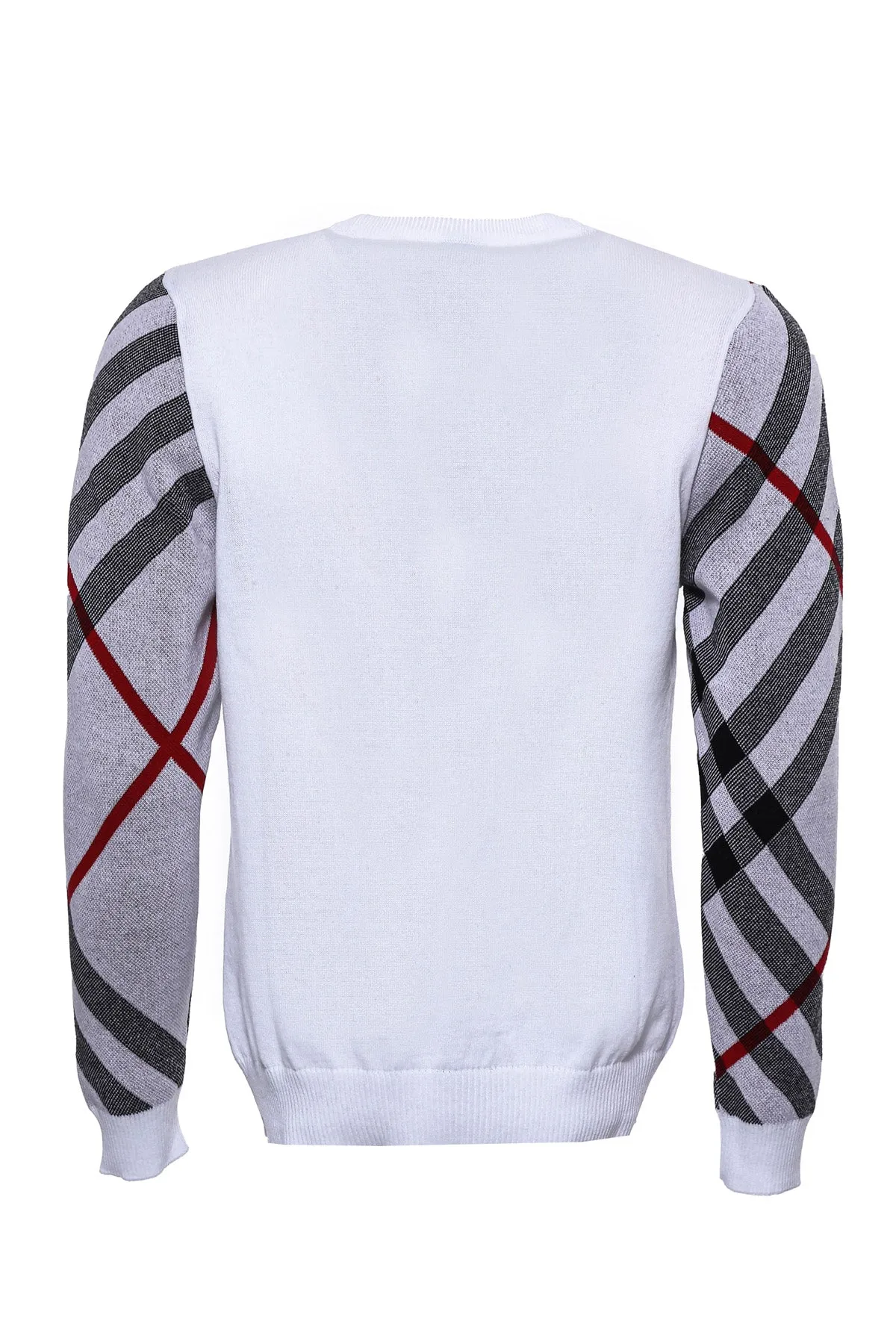 Crew Neck Knitwear Patterned White - Wessi sold by Wessi product image thumbnail 2