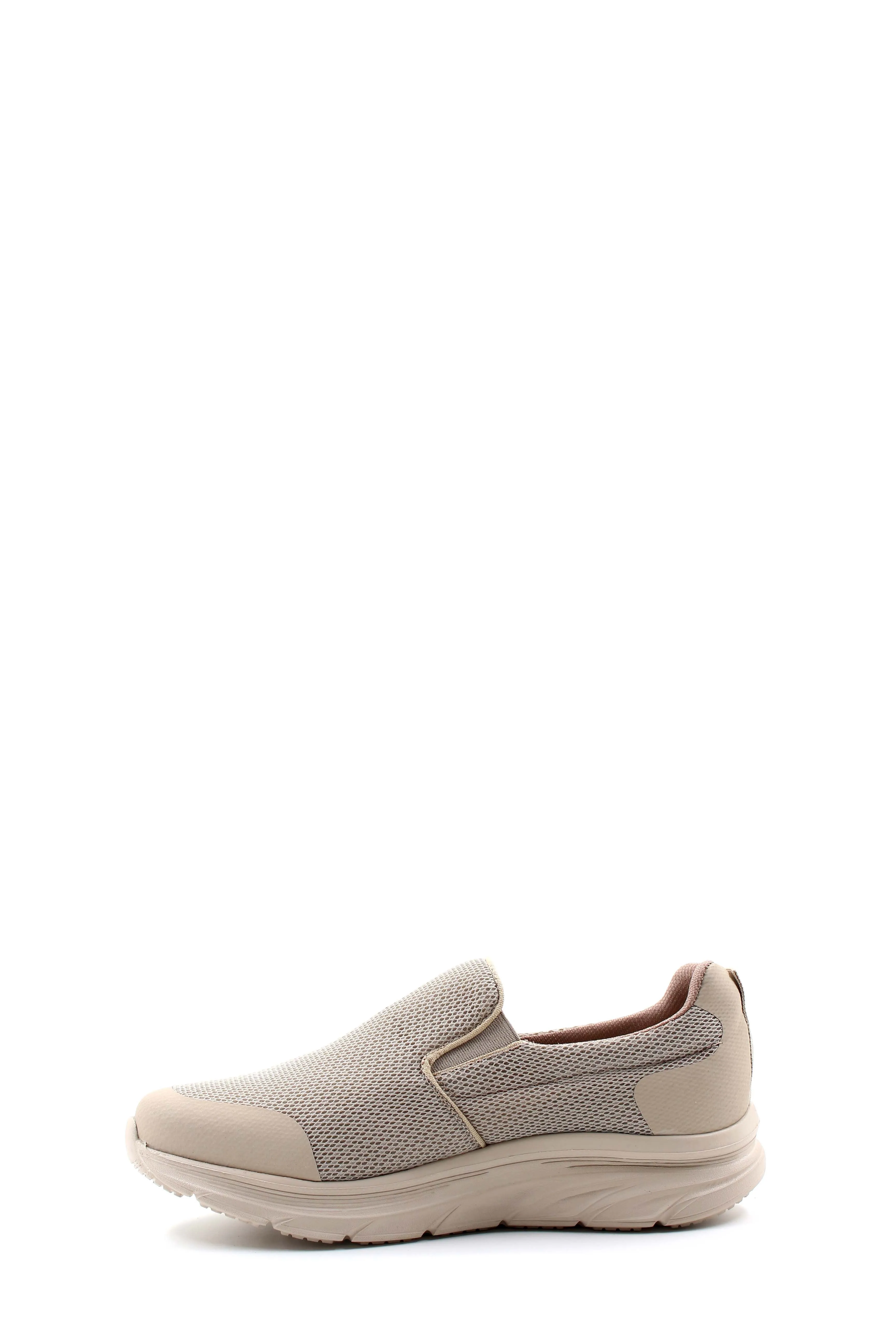 Men's Beige Slip-On Knit Sneakers with Cushioned Sole - Wessi sold by Wessi product image thumbnail 2