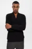 Black V-Neck Men's Sweater - Wessi sold by Wessi