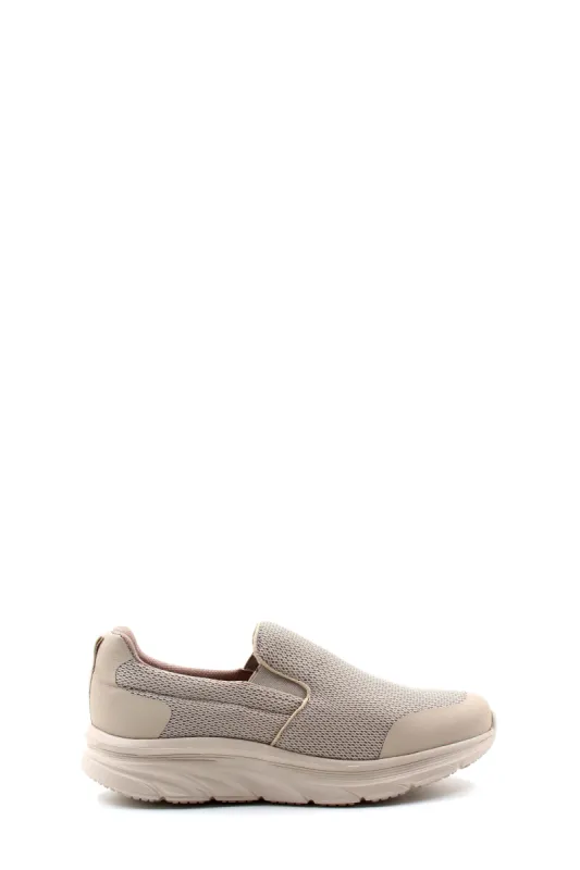 Men's Beige Slip-On Knit Sneakers with Cushioned Sole - Wessi sold by Wessi