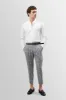 Men's Black Plaid High Waist Belted Trousers - Wessi sold by Wessi