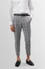 Men's Black Plaid High Waist Belted Trousers - Wessi sold by Wessi