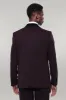 Detachable Velvet Lapel Burgundy Tuxedo - Wessi sold by Wessi