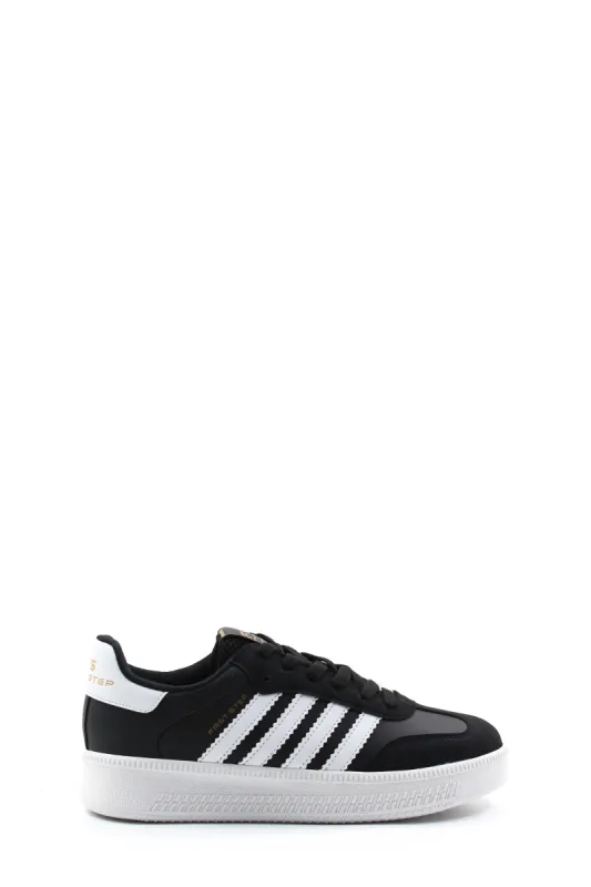Men's Black and White Casual Sneakers-Wessi sold by Wessi