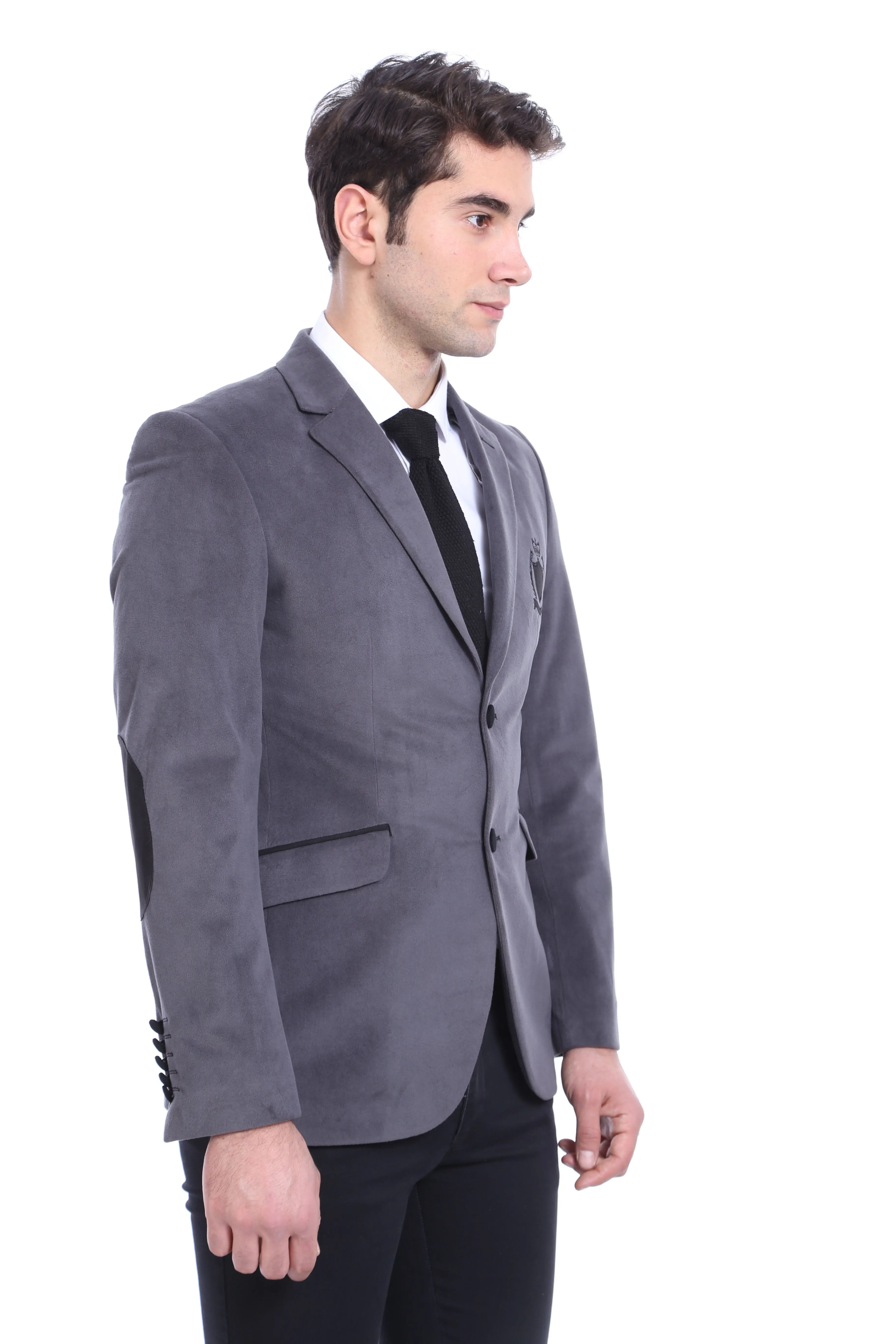 Pocket Flap Rigging Velvet Grey Jacket-Wessi sold by Wessi product image thumbnail 2