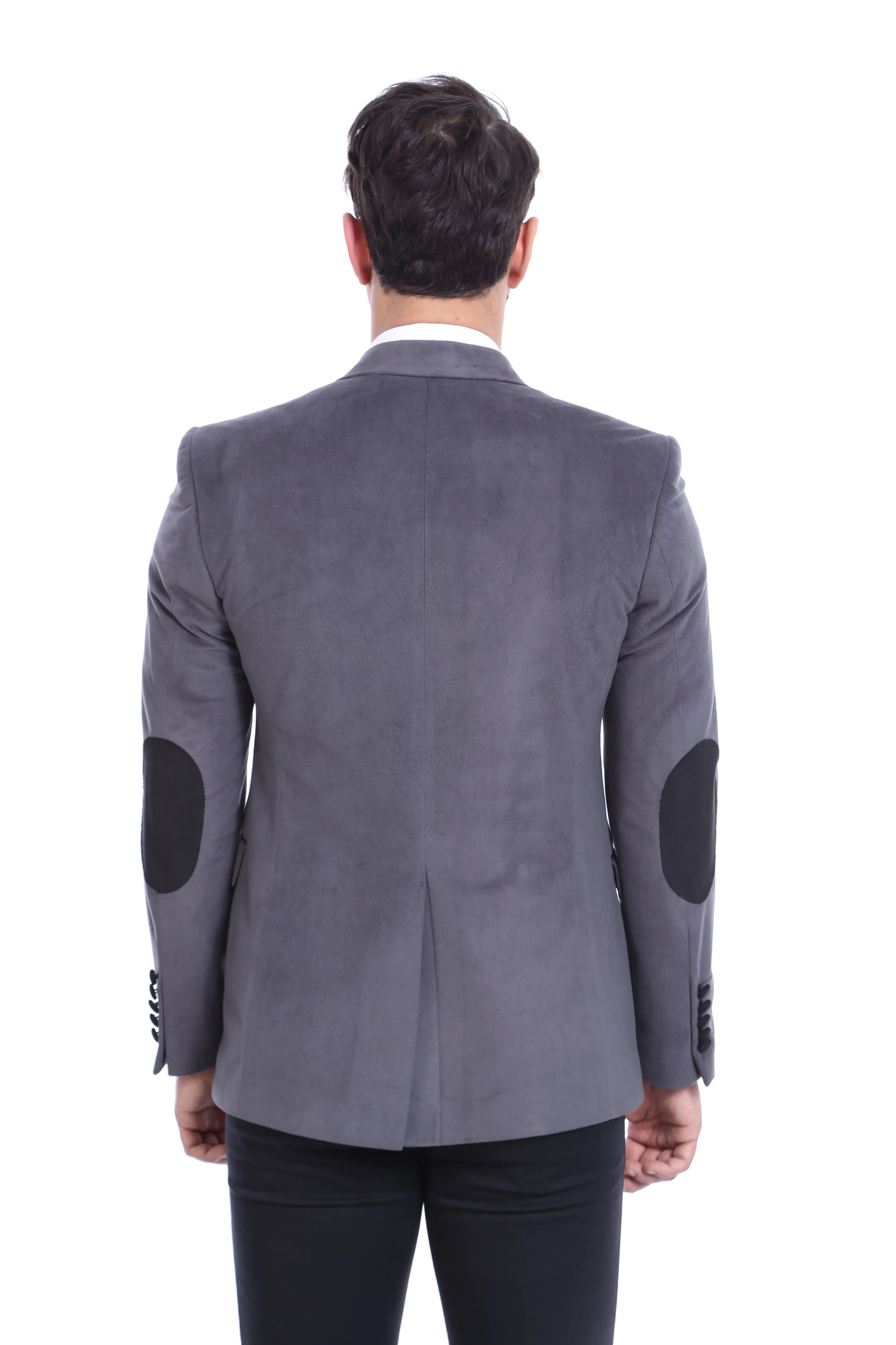 Pocket Flap Rigging Velvet Grey Jacket-Wessi sold by Wessi product image thumbnail 3