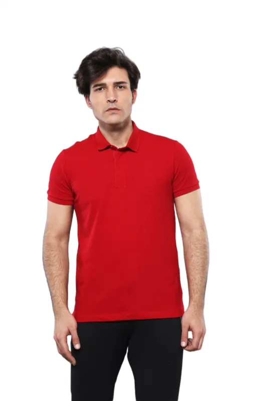 Polo Plain Red T-Shirt - Wessi sold by Wessi