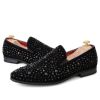 BLACK SPIKES RHINESTONES SHOES sold by Wessi