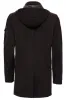 Hooded Cachet Hidden Zippered Brown Coat - Wessi sold by Wessi