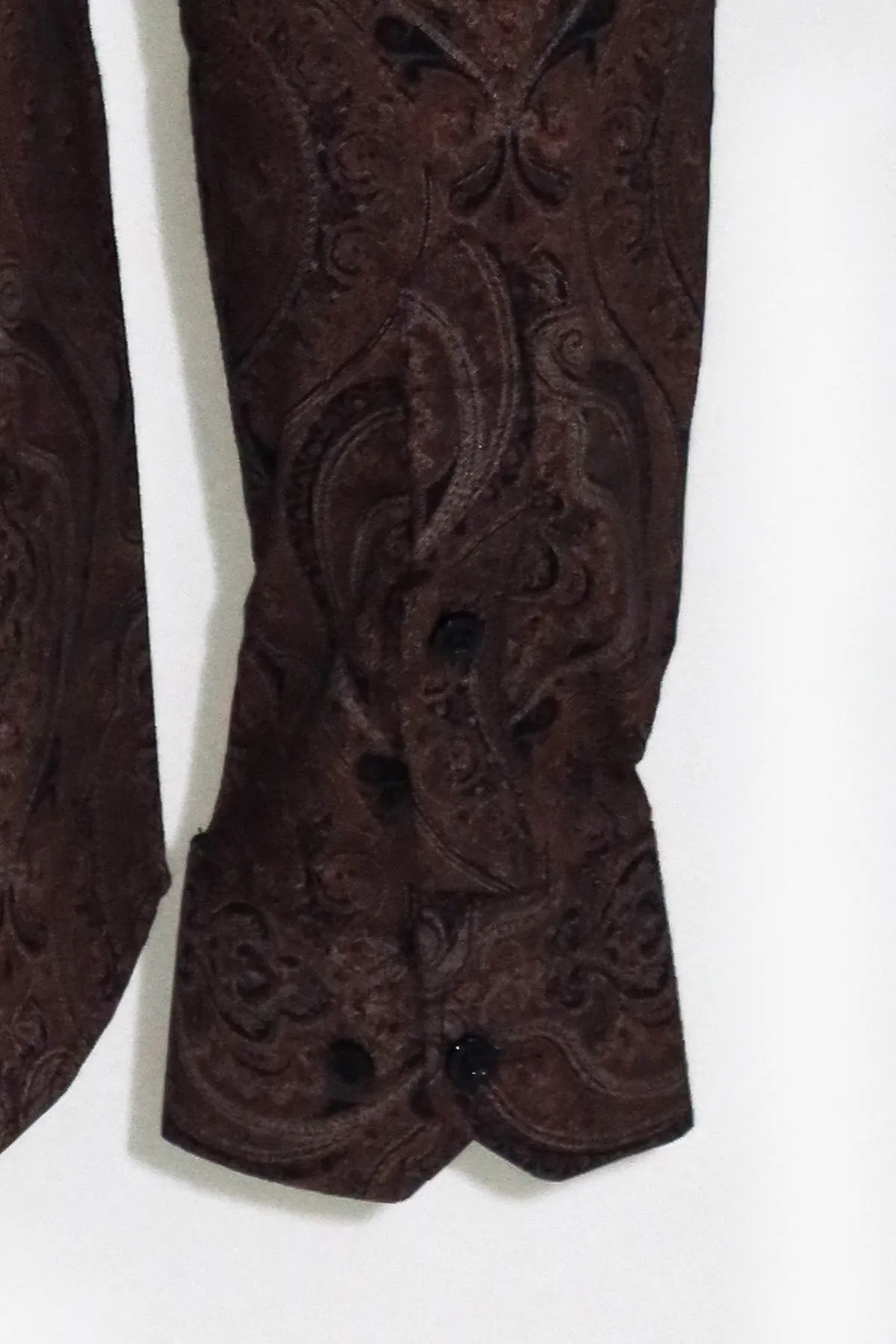 Brown Patterned Slim Fit Men's Shirt - Wessi sold by Wessi product image thumbnail 3