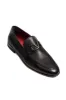 Black Leather Buckle Loafers-Wessi sold by Wessi
