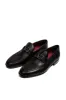Black Leather Buckle Loafers-Wessi sold by Wessi