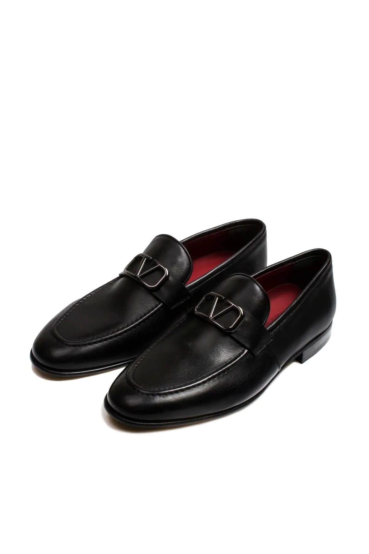 Black Leather Buckle Loafers-Wessi sold by Wessi product image thumbnail 5