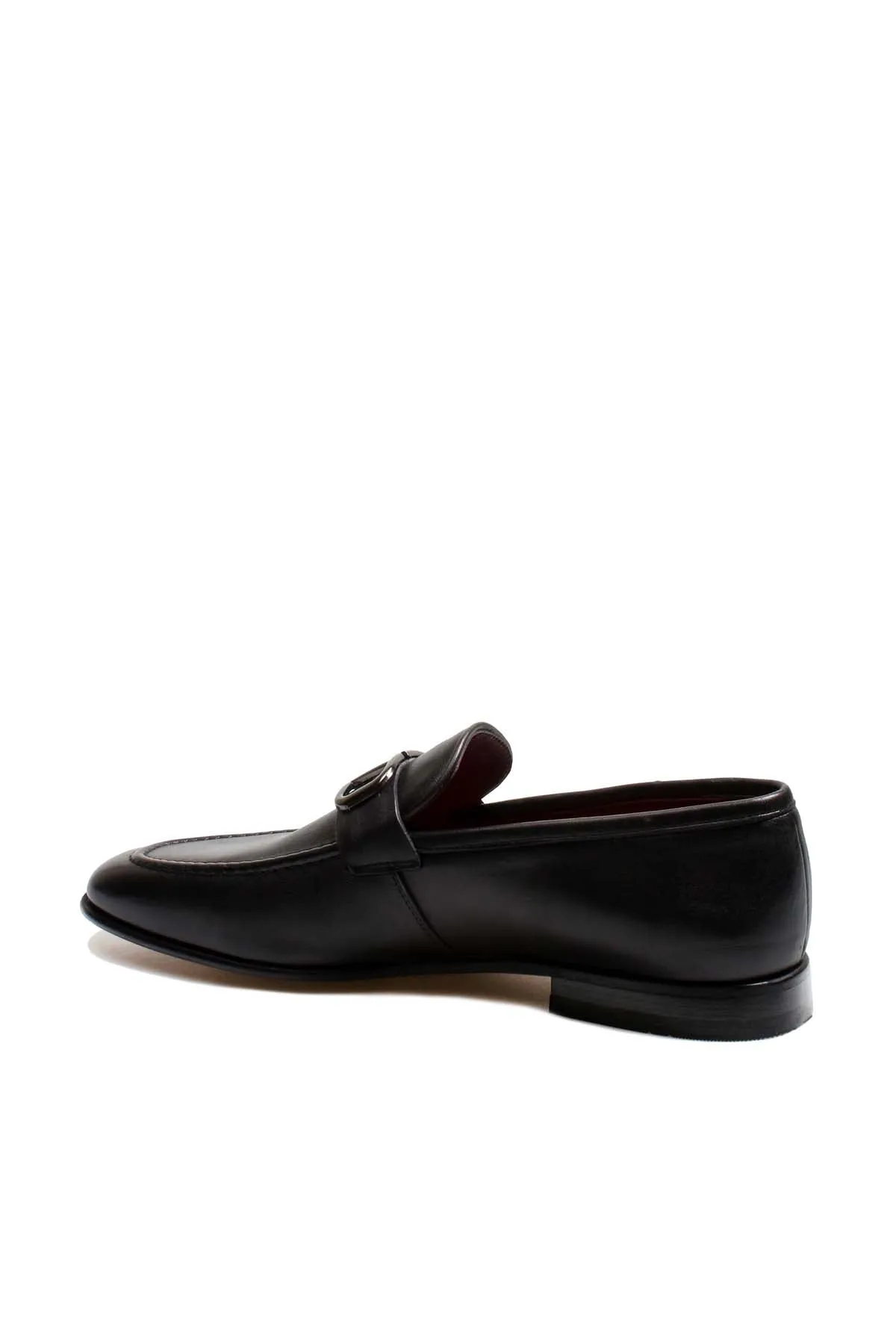 Black Leather Buckle Loafers-Wessi sold by Wessi product image thumbnail 2
