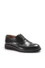 Men's Black Leather Oxford Shoes with Cushioned Sole and Matte Finish - Wessi sold by Wessi