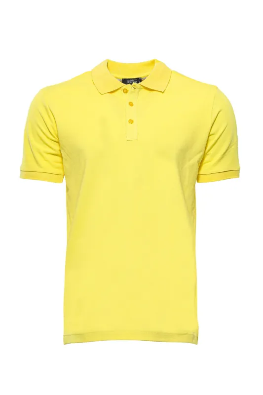 Yellow Oxford Polo Collar T-shirt - Wessi sold by Wessi