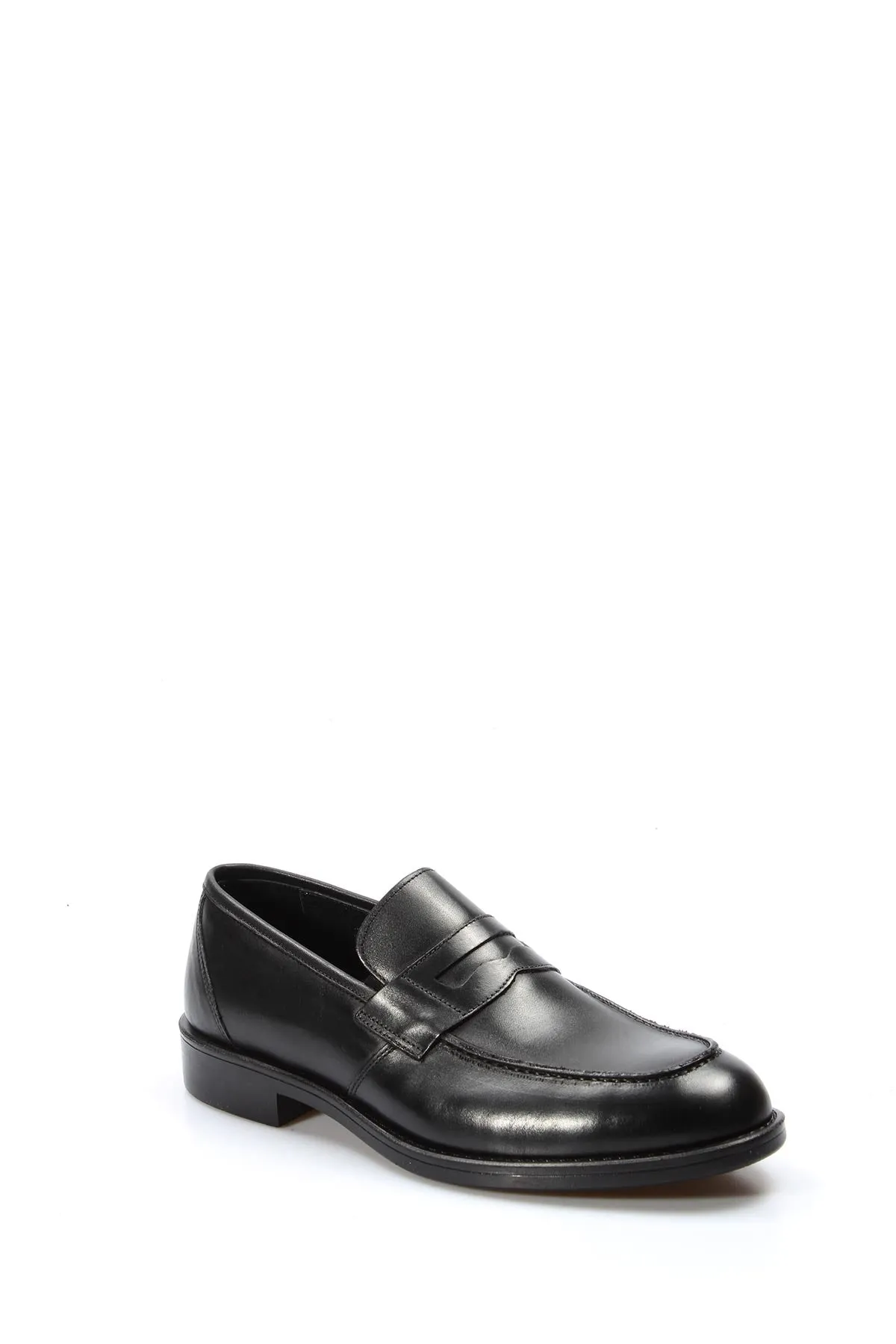 Elegant Black Leather Penny Loafers-Wessi sold by Wessi product image thumbnail 3