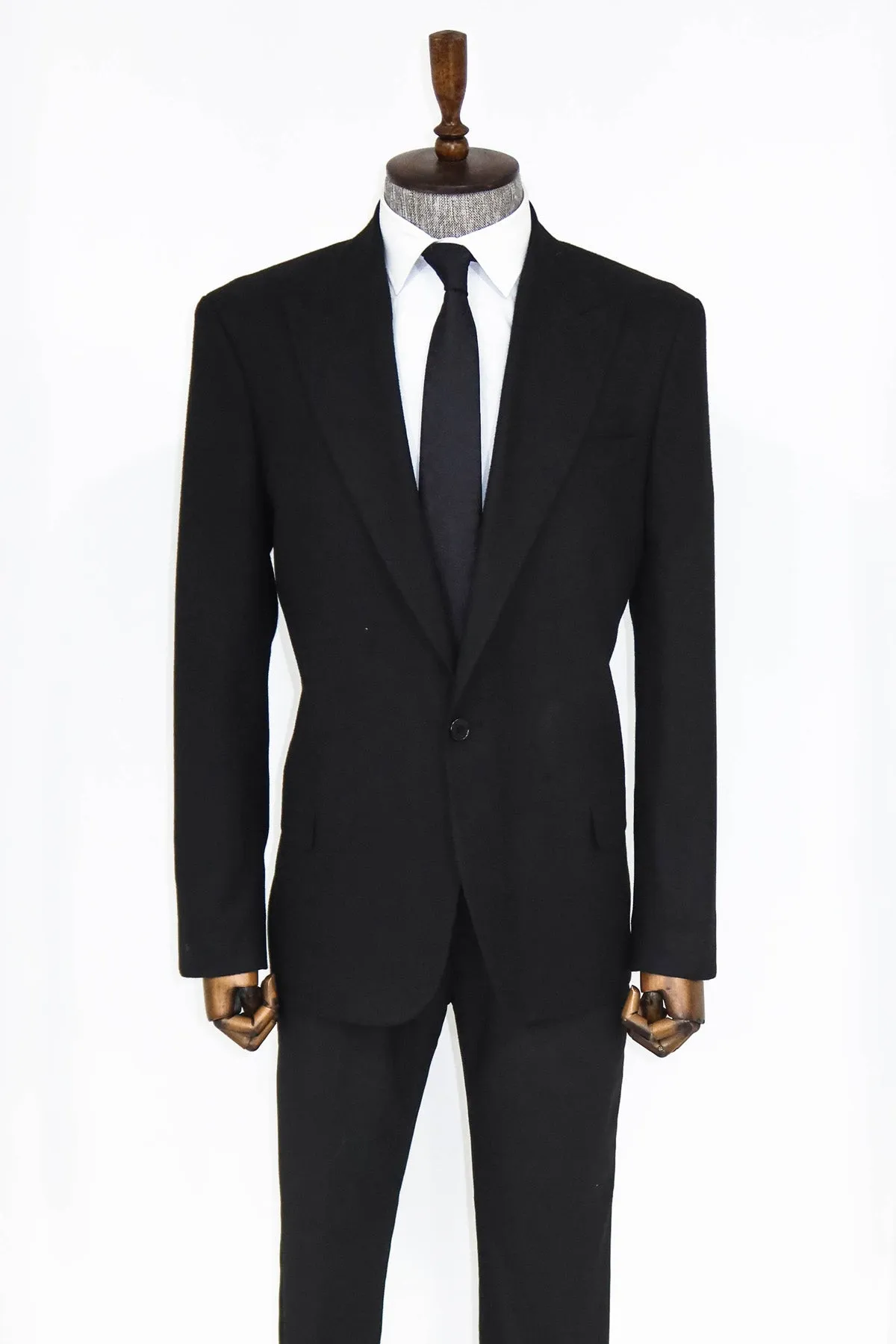Plain Slim Fit Sport Black Men Blazer and Trousers Combination - Wessi sold by Wessi