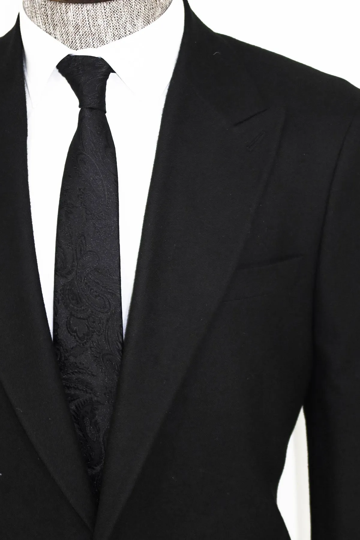 Plain Slim Fit Sport Black Men Blazer and Trousers Combination - Wessi sold by Wessi product image thumbnail 4