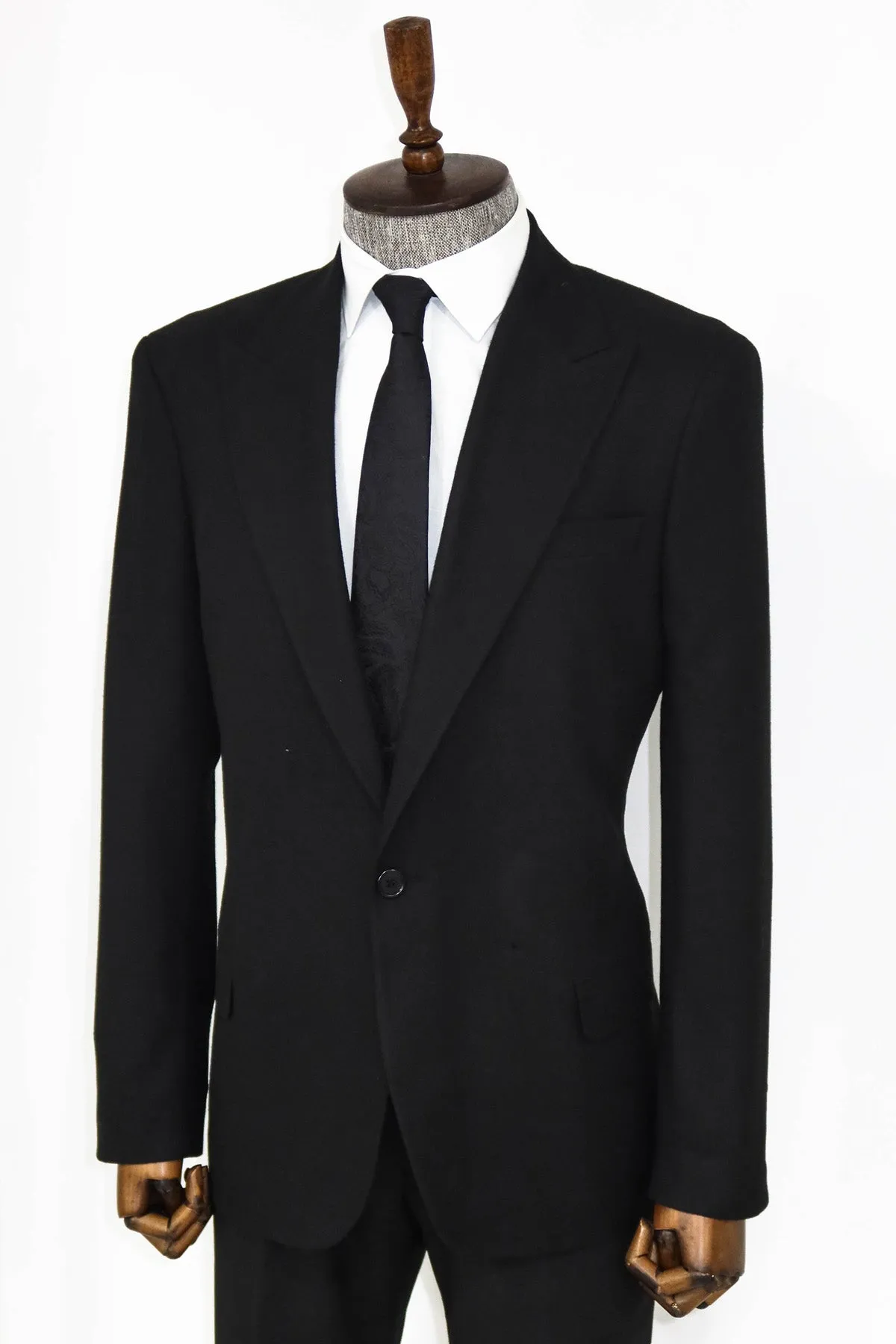 Plain Slim Fit Sport Black Men Blazer and Trousers Combination - Wessi sold by Wessi product image thumbnail 3