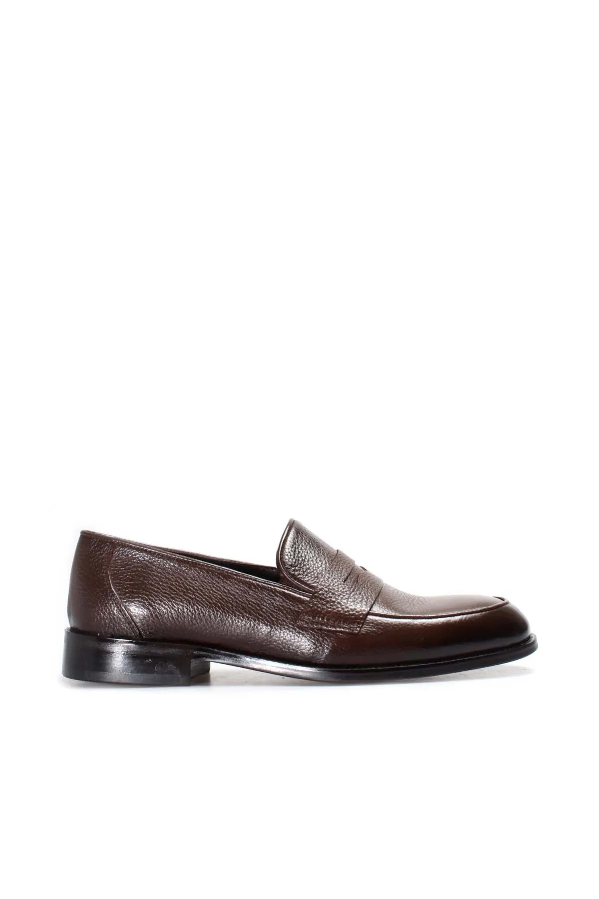 Men's Brown Leather Penny Loafers-Wessi sold by Wessi