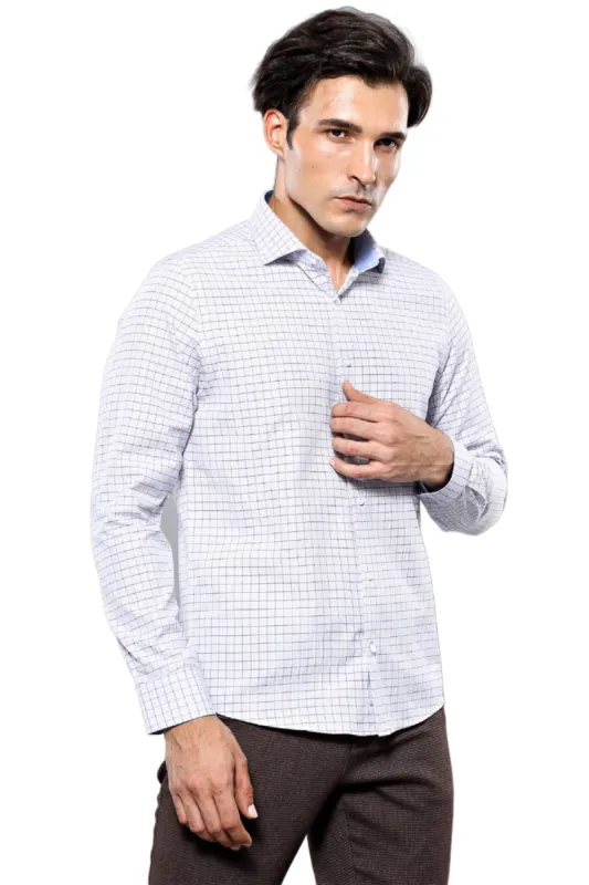 Plaid Blue Men's Shirt | Wessi sold by Wessi