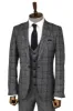 Slim Fit Checked Dark Grey Men Suit - Wessi sold by Wessi