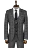 Slim Fit Checked Dark Grey Men Suit - Wessi sold by Wessi