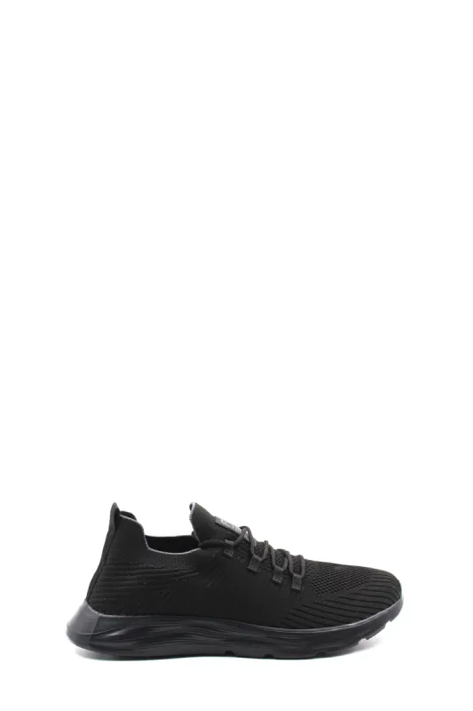 Men's All-Black Knit Sneakers with Flexible Sole - Wessi sold by Wessi