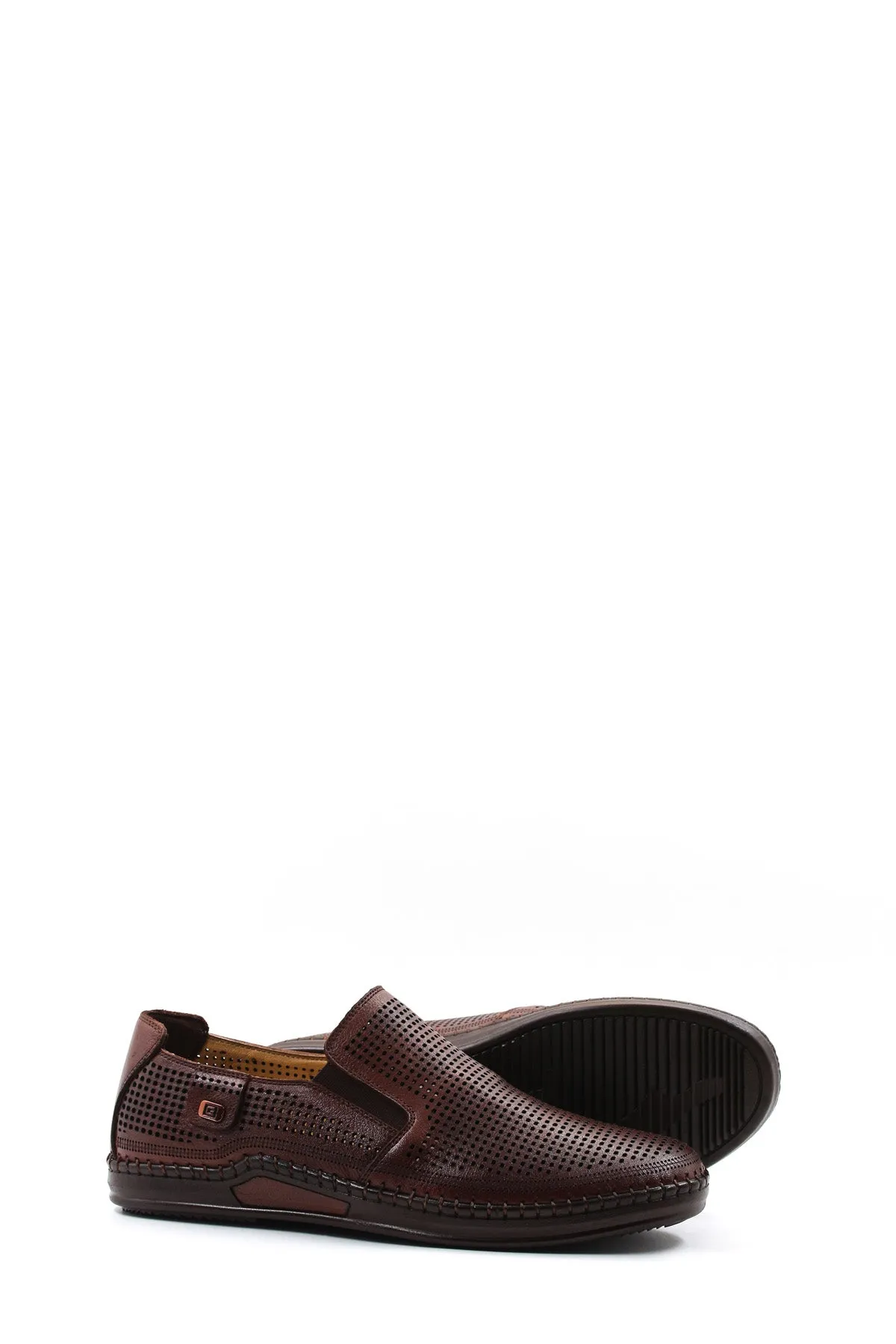 Brown Perforated Leather Loafers Wessi sold by Wessi product image thumbnail 4