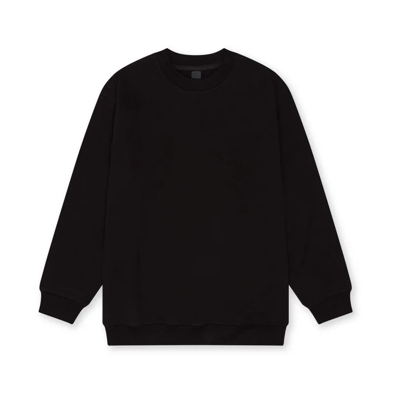 Black Heavyweight Crewneck Sweatshirt sold by BOMME SPORT