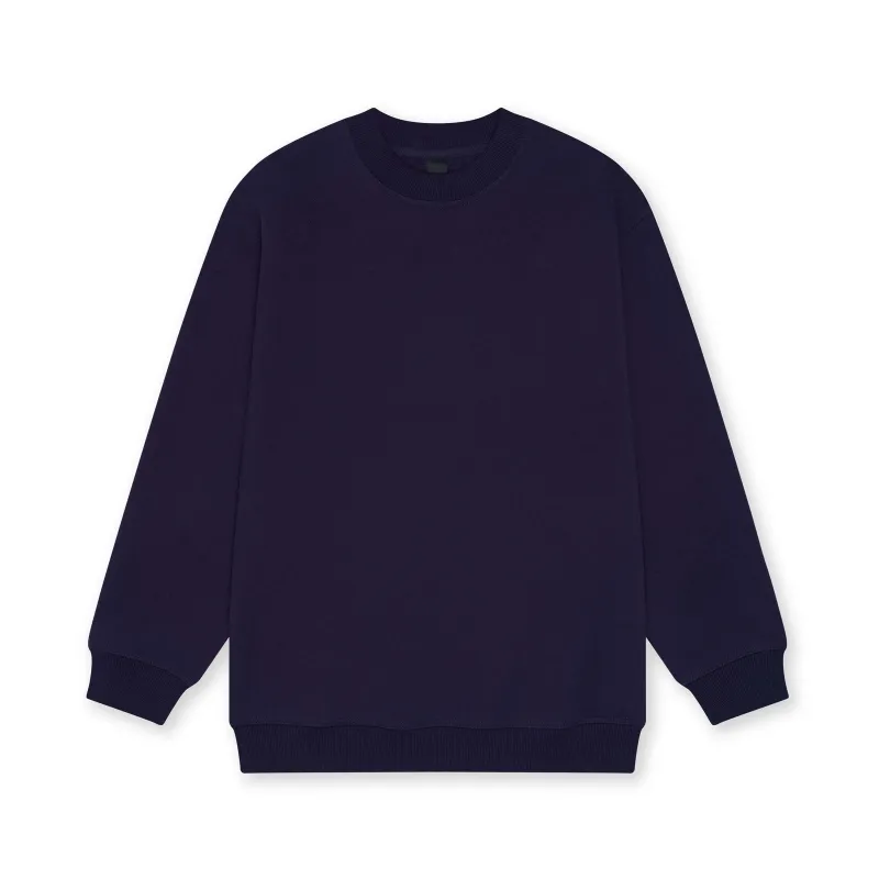 Navy Blue Heavyweight Crewneck Sweatshirt sold by BOMME SPORT
