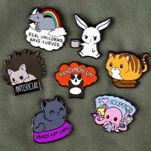 Real Unicorns Have Curves Pin sold by Teeturtle