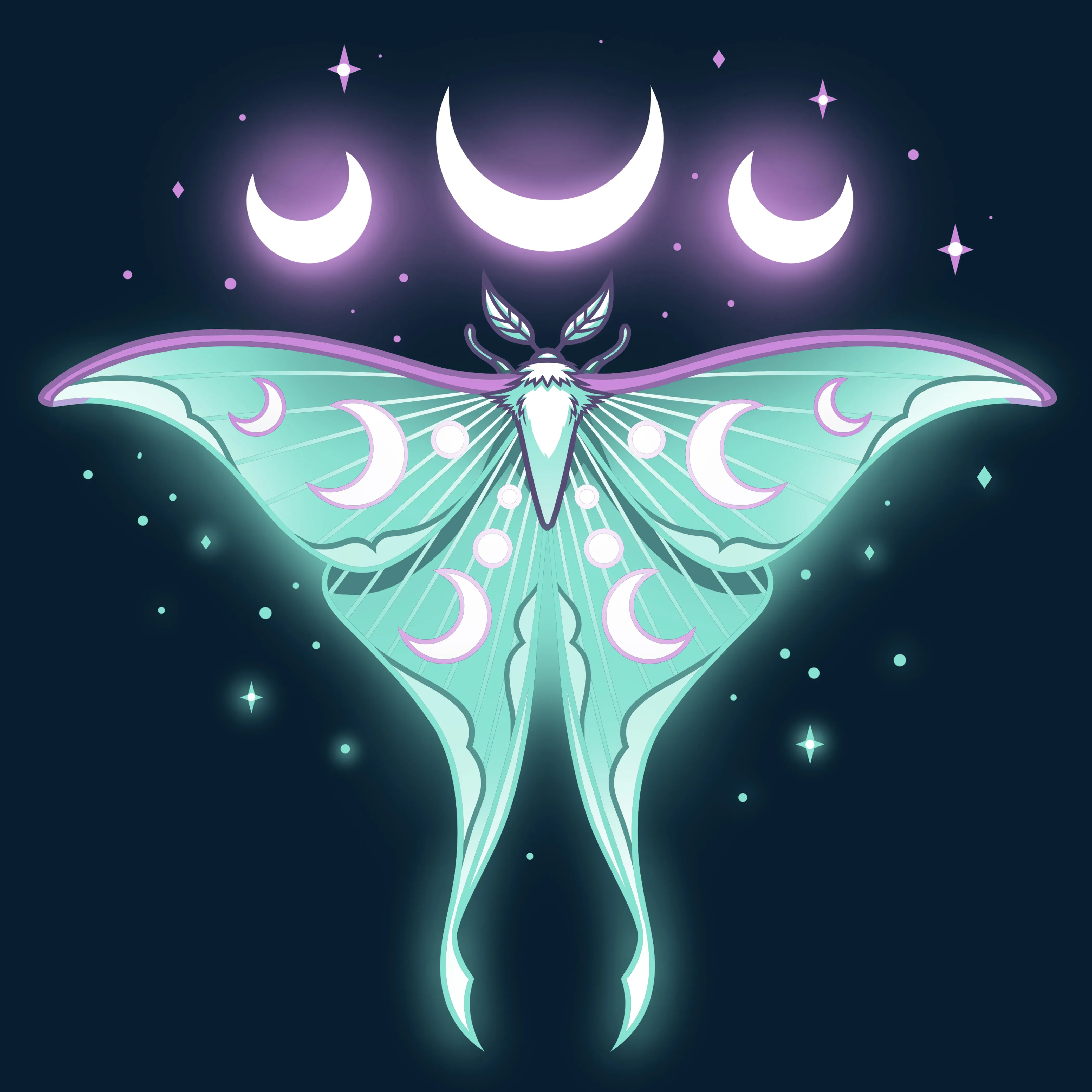 Ethereal Moth sold by Teeturtle