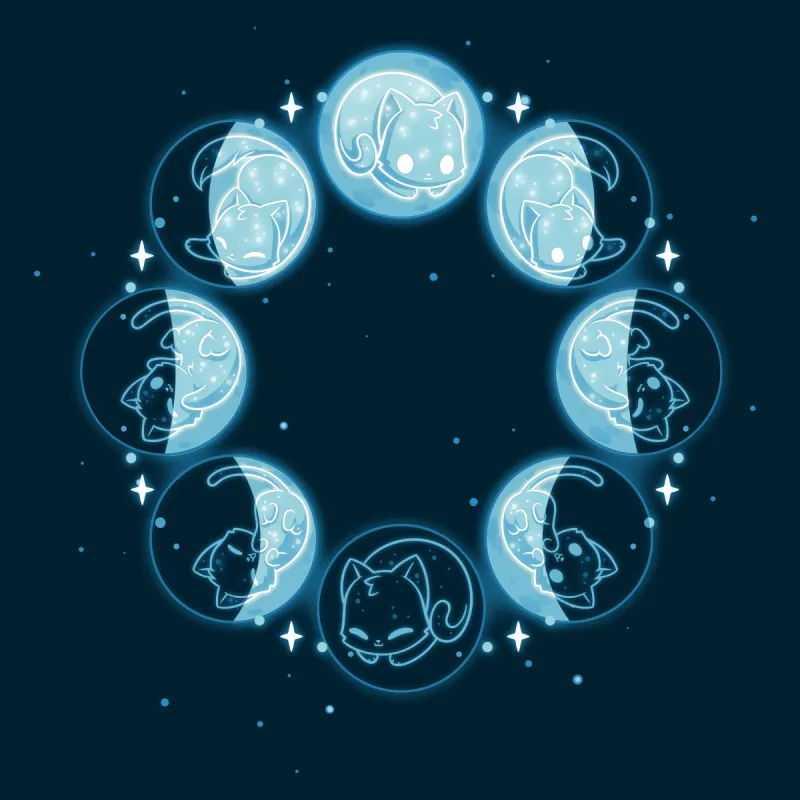 Kitty Moon Phases sold by Teeturtle