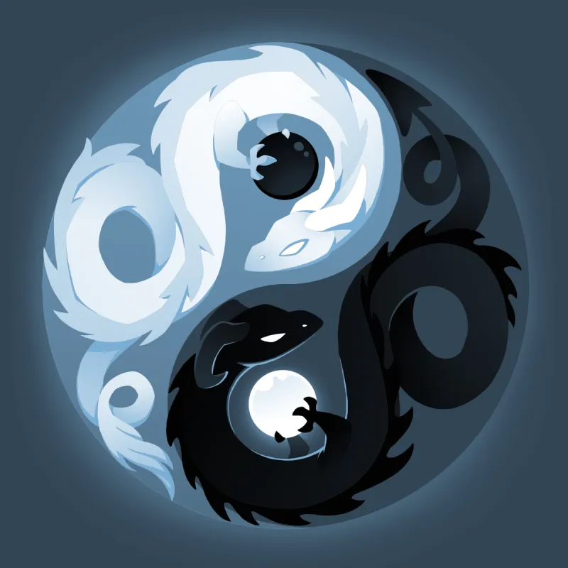 Yin and Yang Dragons sold by Teeturtle