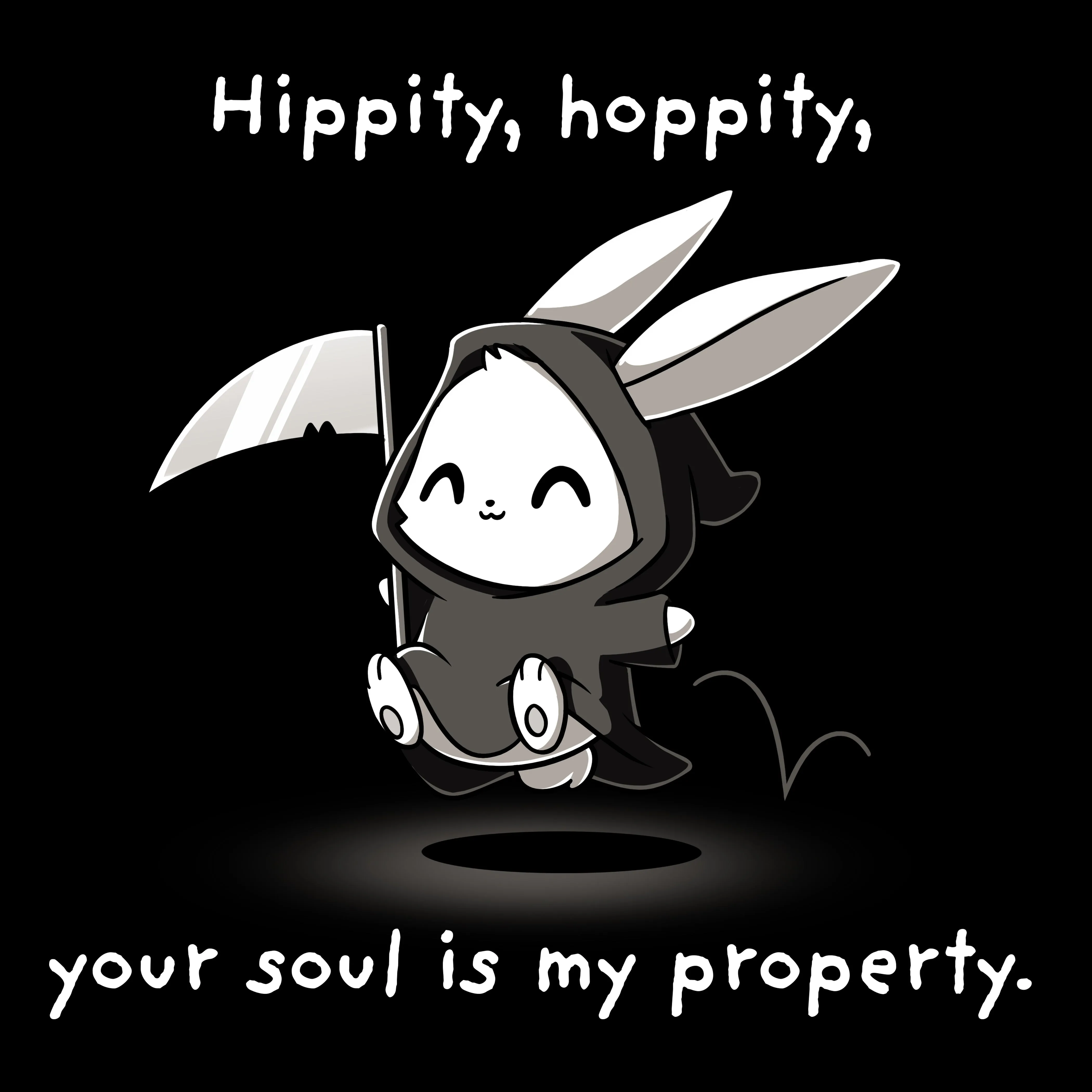 Hippity Hoppity Your Soul is My Property (Glow) sold by Teeturtle product image thumbnail 3