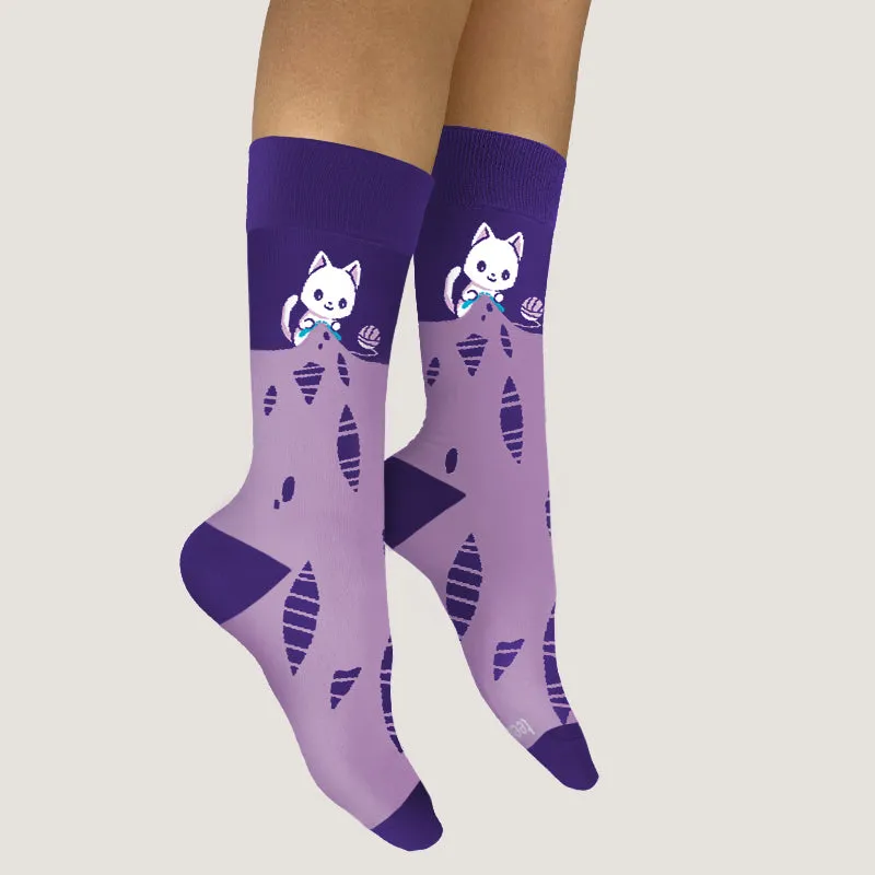 Knitting Cat Socks sold by Teeturtle product image thumbnail 2