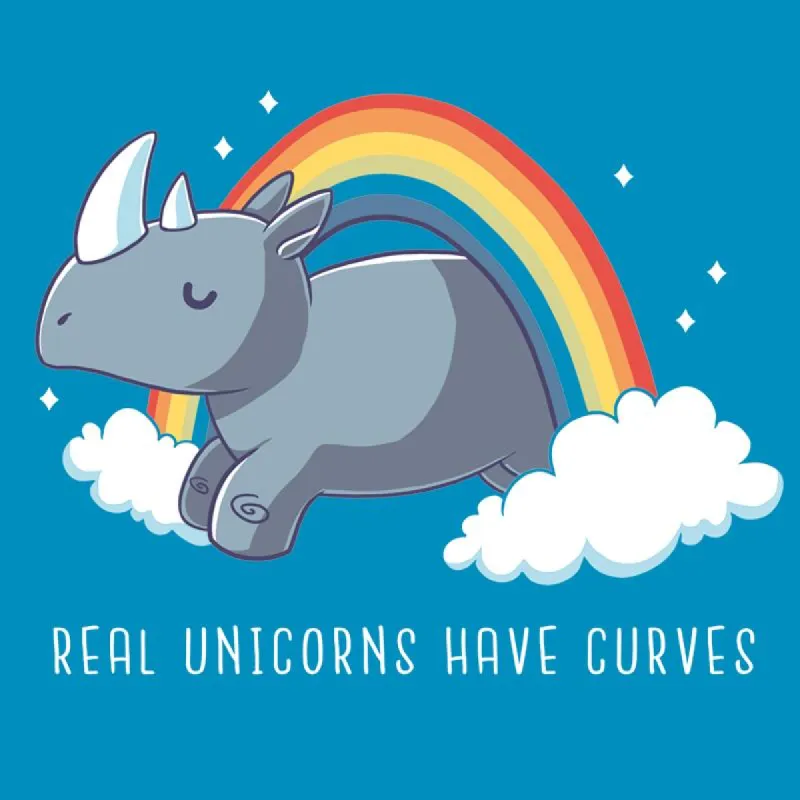 Real Unicorns Have Curves sold by Teeturtle