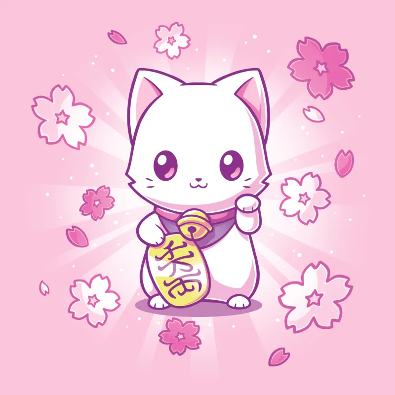 Lucky Sakura Kitty sold by Teeturtle