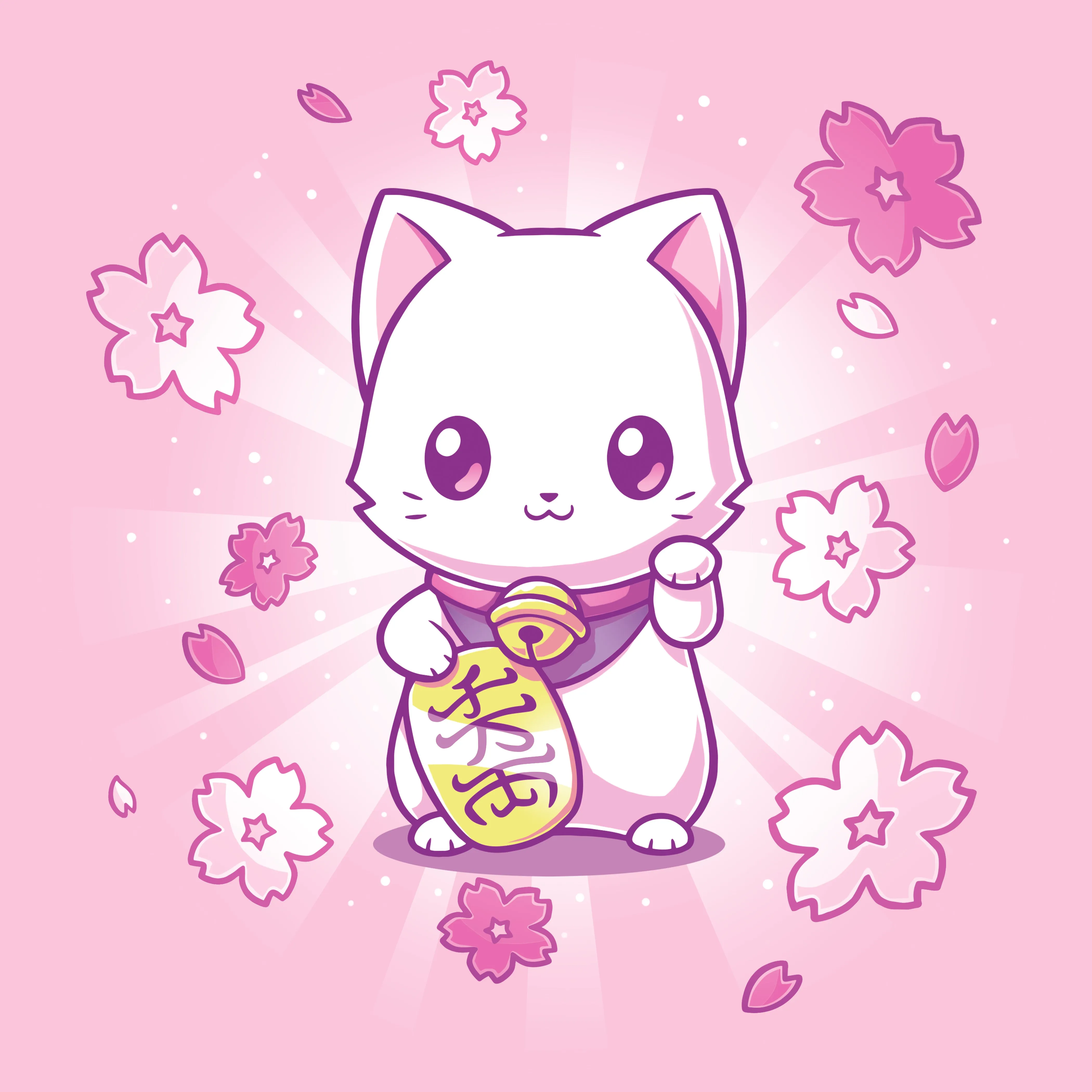 Lucky Sakura Kitty sold by Teeturtle