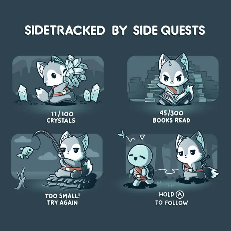 Sidetracked by Side Quests sold by Teeturtle