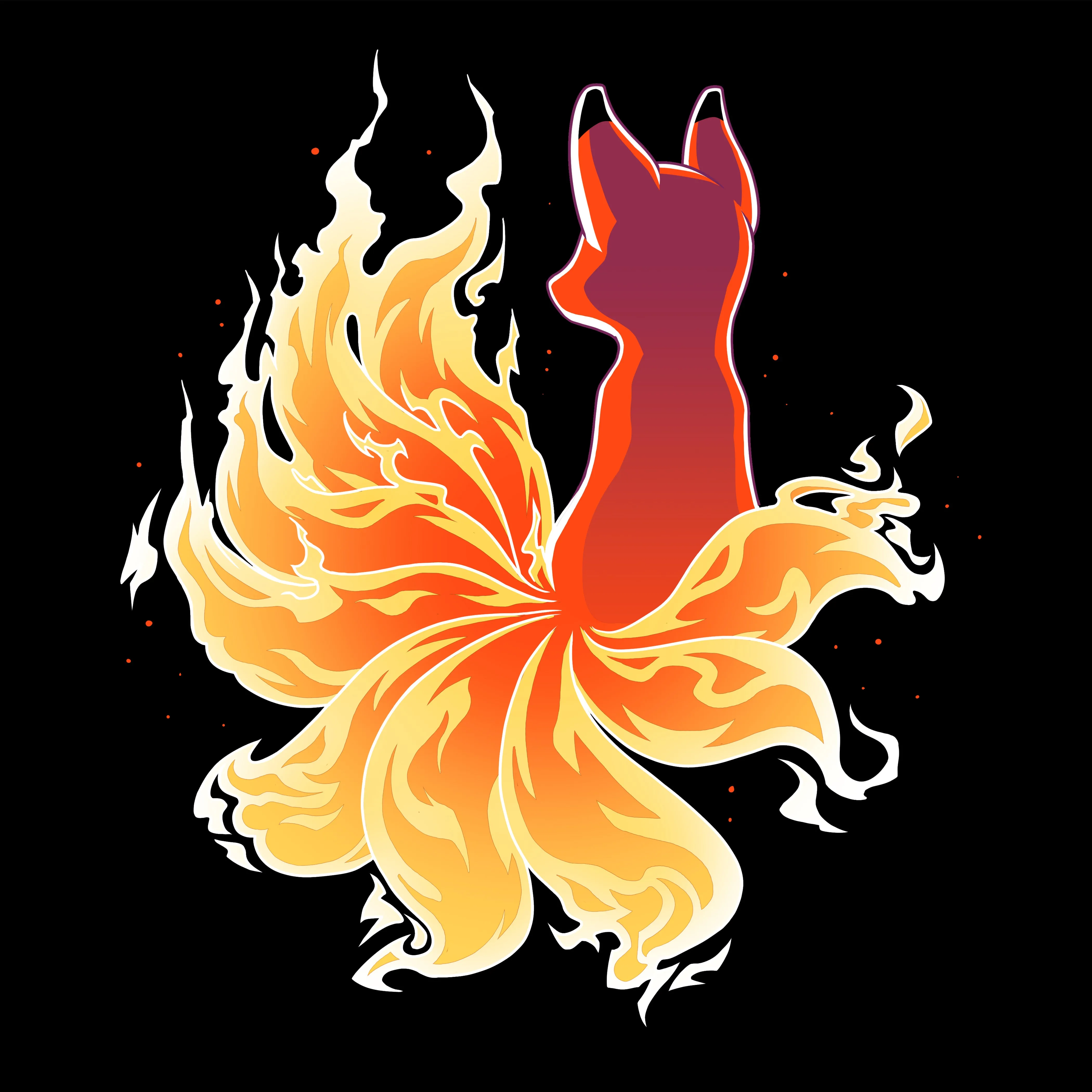 Fire Kitsune sold by Teeturtle